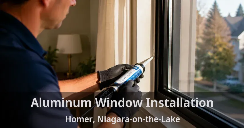 Aluminum Window Installation Homer, Niagara-on-the-Lake - ON
