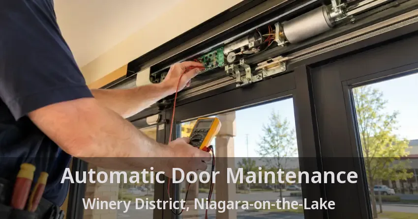 Automatic Door Maintenance Winery District, Niagara-on-the-Lake - ON