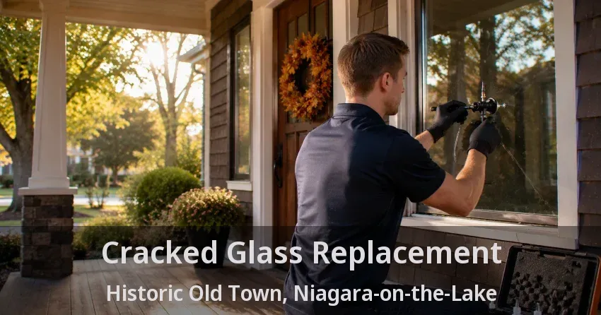 Cracked Glass Replacement Historic Old Town, Niagara-on-the-Lake - ON