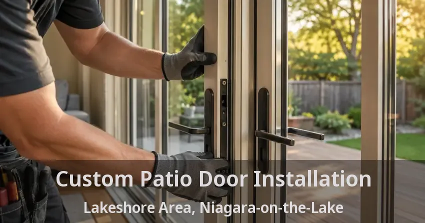 Custom Patio Door Installation Lakeshore Area, Niagara-on-the-Lake - ON