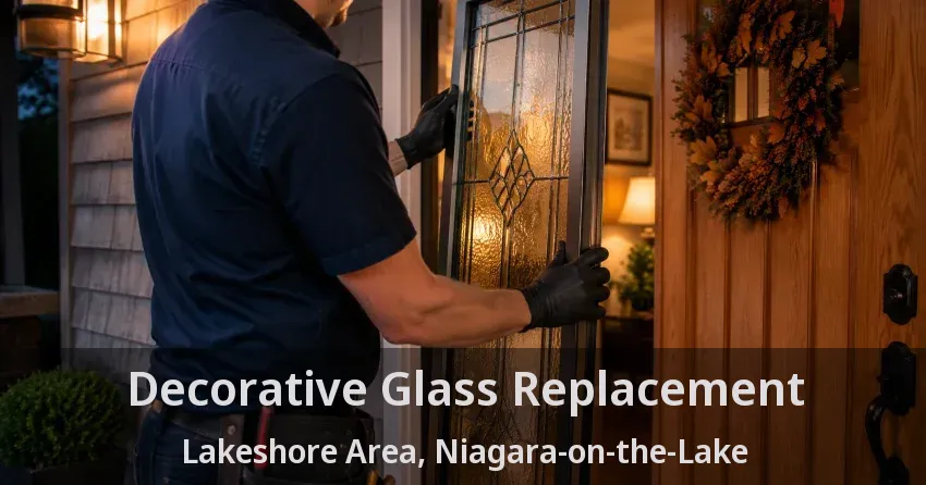Decorative Glass Replacement Lakeshore Area, Niagara-on-the-Lake - ON