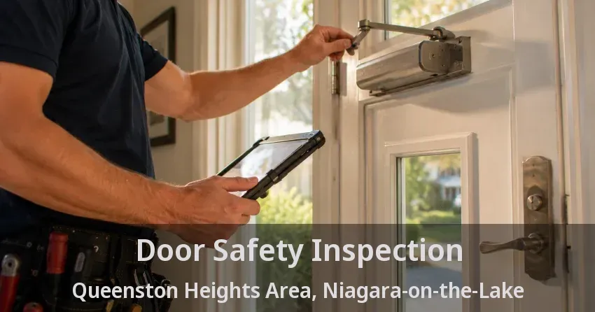 Door Safety Inspection Queenston Heights Area, Niagara-on-the-Lake - ON