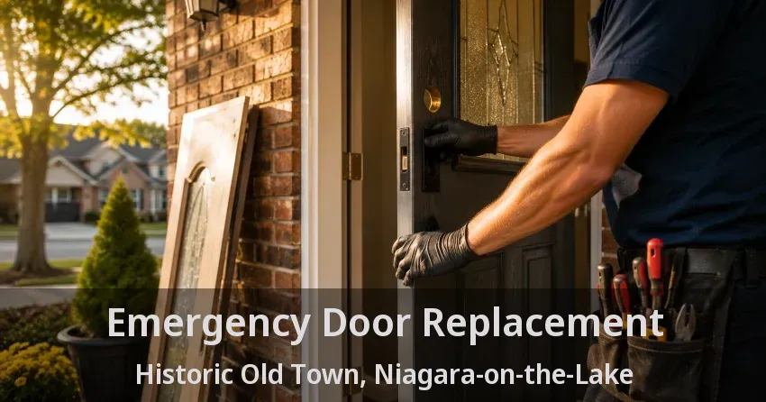Emergency Door Replacement Historic Old Town, Niagara-on-the-Lake - ON