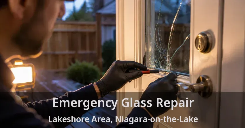 Emergency Glass Repair Lakeshore Area, Niagara-on-the-Lake - ON
