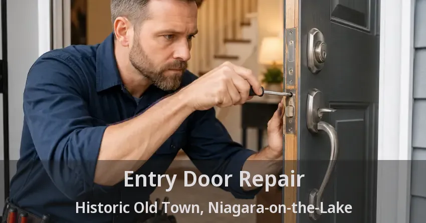 Entry Door Repair Historic Old Town, Niagara-on-the-Lake - ON