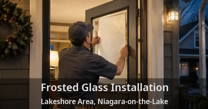 Frosted Glass Installation Lakeshore Area, Niagara-on-the-Lake - ON