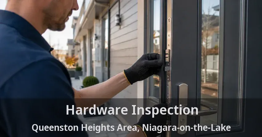 Hardware Inspection Queenston Heights Area, Niagara-on-the-Lake - ON