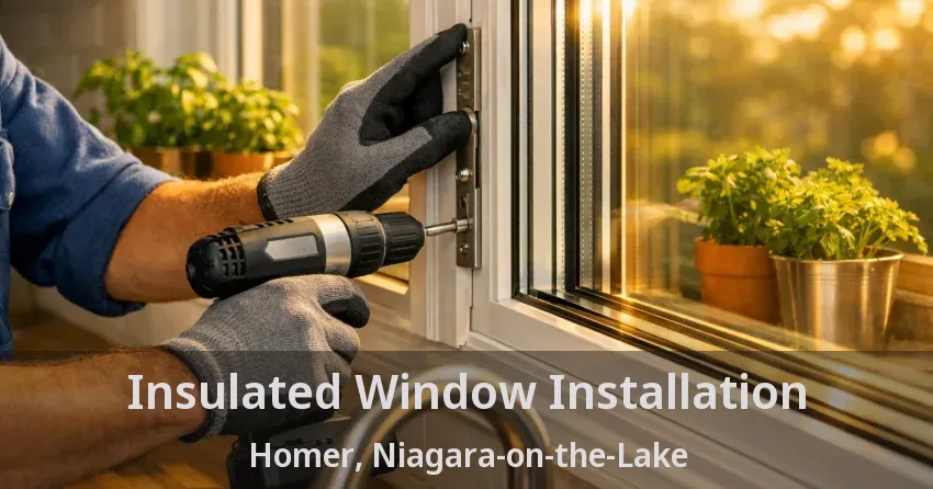 Insulated Window Installation Homer, Niagara-on-the-Lake - ON