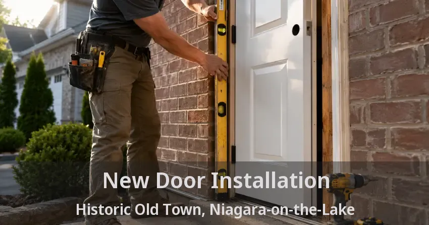 New Door Installation Historic Old Town, Niagara-on-the-Lake - ON