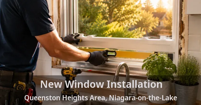 New Window Installation Queenston Heights Area, Niagara-on-the-Lake - ON