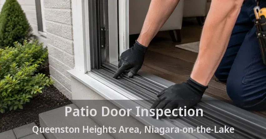 Patio Door Inspection Queenston Heights Area, Niagara-on-the-Lake - ON