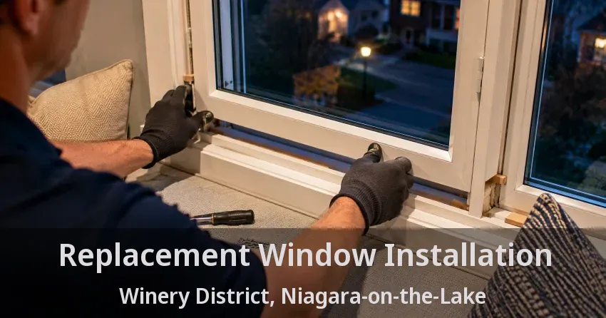 Replacement Window Installation Winery District, Niagara-on-the-Lake - ON