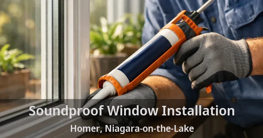 Soundproof Window Installation Homer, Niagara-on-the-Lake - ON