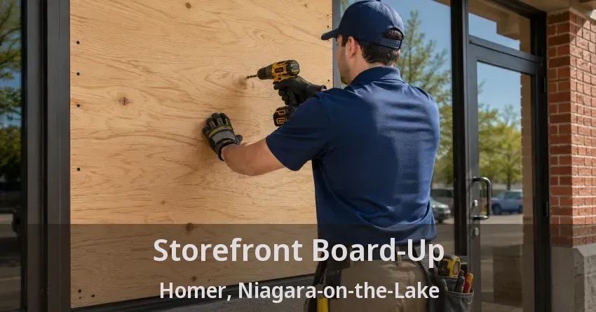Storefront Board-Up Homer, Niagara-on-the-Lake - ON