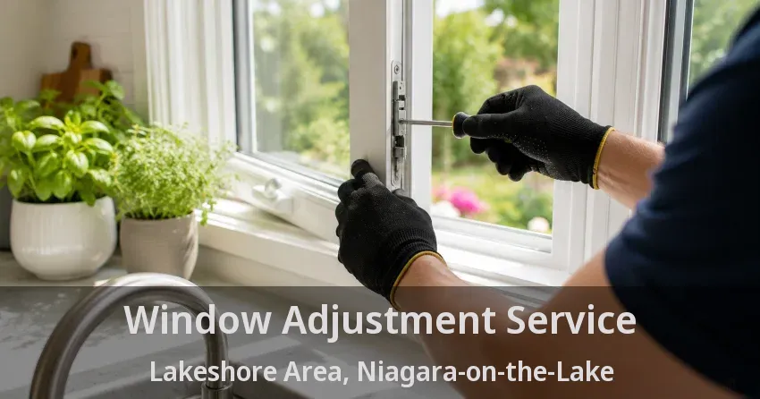 Window Adjustment Service Lakeshore Area, Niagara-on-the-Lake - ON