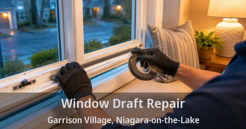 Window Draft Repair Garrison Village, Niagara-on-the-Lake - ON