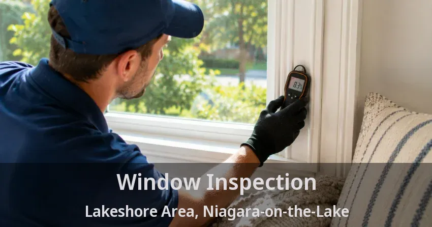 Window Inspection Lakeshore Area, Niagara-on-the-Lake - ON