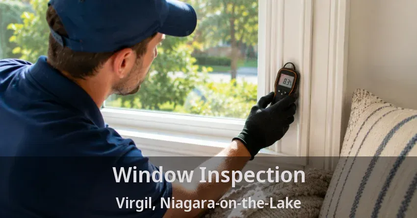 Window Inspection Virgil, Niagara-on-the-Lake - ON
