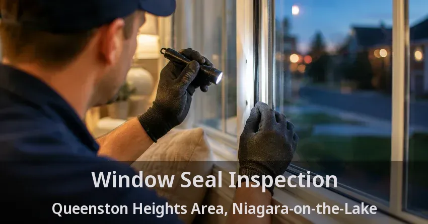 Window Seal Inspection Queenston Heights Area, Niagara-on-the-Lake - ON