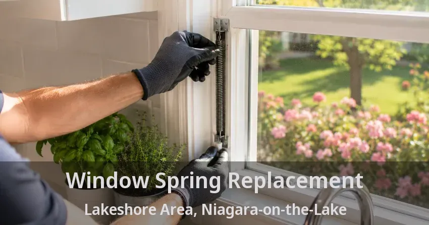 Window Spring Replacement Lakeshore Area, Niagara-on-the-Lake - ON