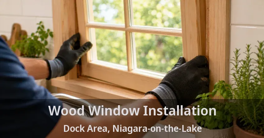 Wood Window Installation Dock Area, Niagara-on-the-Lake - ON